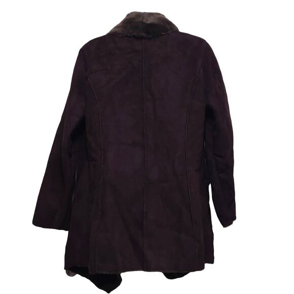 Calvin Klein Open Front Faux Fur Heavy Duty Warm Jacket Night Club Winter Snow - Picture 10 of 16